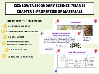 Unit 5:  Properties of Materials KS3: Cambridge Lower Secondary Science