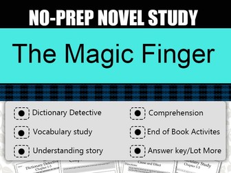 The magic finger Novel Study-Complete Novel Study.