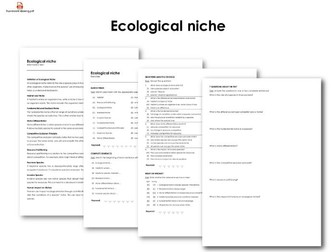 Ecological niche