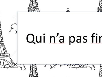 French Classroom Instructions - Flashcards/Display