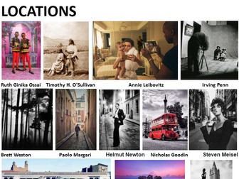 A level Photograph Exam Artists