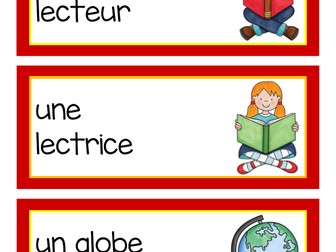 Back to School Vocabulary in French (Vocabulaire de la rentrée scolaire)