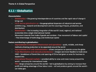 A-level Theme 4 Edexcel A Macroeconomics notes