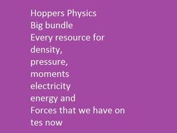 Total Hoppers Physics