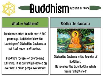 KS2 Complete RE Unit: Buddhism - What are the key beliefs of Buddhists?