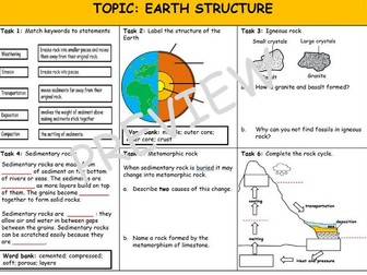 The Earth Structure Assessment