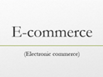 E-commerce with Tasks