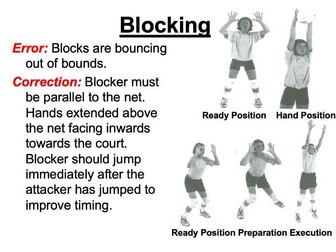 Volleyball resource cards