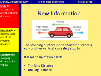 Forces and Braking - Full Lesson