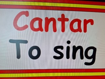 Infinitive verbs in Spanish display