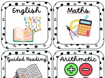 Visual Timetable with timings