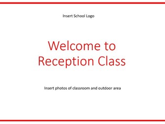 Reception Welcome Booklet