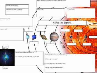 Space KS3 revision sheet