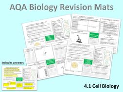 AQA Cell Biology Revision Mats | Teaching Resources