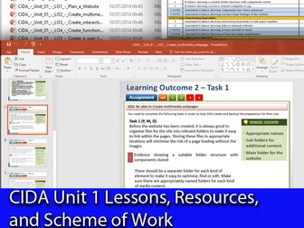 CIDA Unit 1 - Lessons, Scheme of Work & Practice Resources - Easy to Adapt, Effective &  Fun