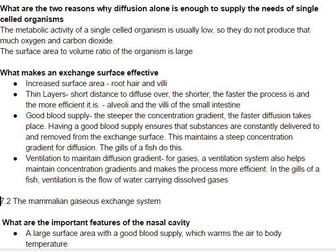 Biology 3.1.1 Notes