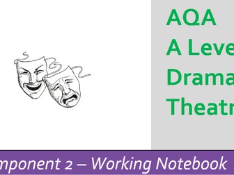 AQA A Level Drama and Theatre Component 2 Written Notebook Student Guide Booklet