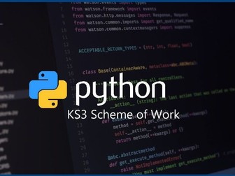 Python Programming Full Scheme of Work