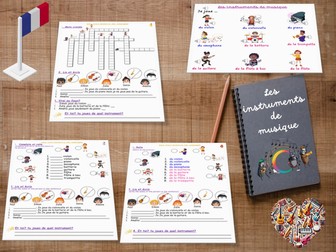 Les instruments de musique | Musical instruments in French | Musical instruments
