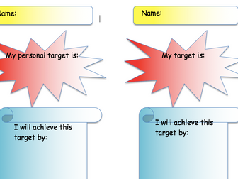 Target bookmark template