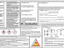 revision 8e combustion exploring science revision mat worksheet