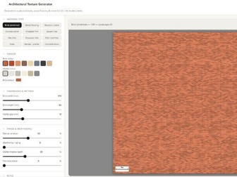 Architectural Texture Generator — Instant To Scale Texture Sheets for Model Making
