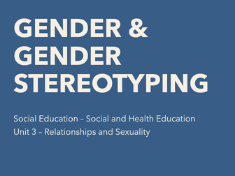 Gender and Gender Stereotyping