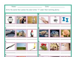 Phonics Silent Letter T Worksheet | Teaching Resources