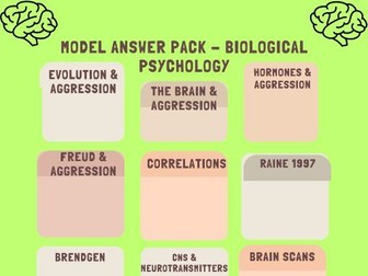 Model answer PACK for Biological Psychology