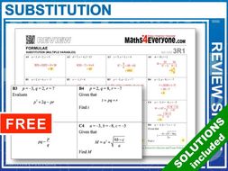 Substitution into Formulae (GCSE Summary)