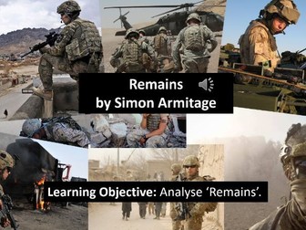 Remains - AQA Power and Conflict Poetry Lesson - Lesson 5