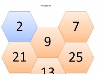 Hexagonal Learning Maths