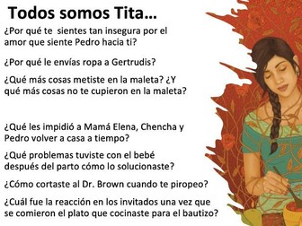Como agua para chocolate: Chapter 4 Lesson