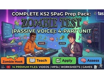 KS2 Active vs Passive Voice Zombies