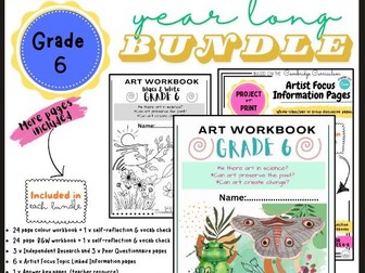 Grade 6 Art Workbook (full set)