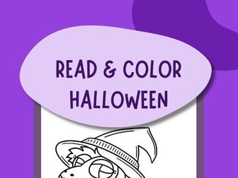 FREE Halloween Read & Color Worksheet | Reading Comprehension
