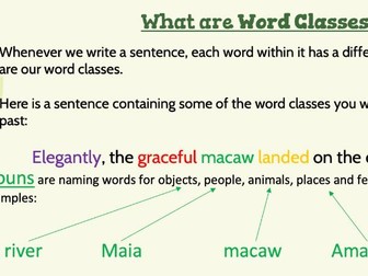 Y5/6 Word Class Practice