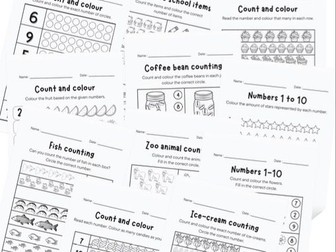 Maths Activities Preschool - Counting