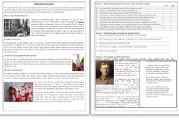 Remembrance day reading comprehension grade 8