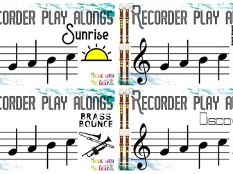 Recorder play alongs - GABC