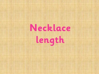 Necklace length activity