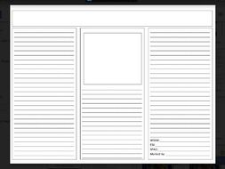 article leaflet template by