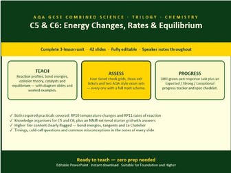 AQA COMBINED SCIENCE - ENERGY AND RATES