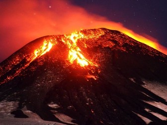 Volcanoes and  Natural Disasters Homework Grid