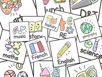 Cute Visual Timetable