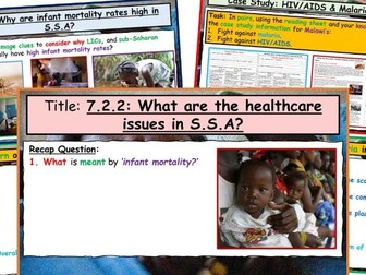 WJEC GCSE Theme 7: Social Development Issues: L5: Healthcare Issues - Malawi (Malaria/HIV)