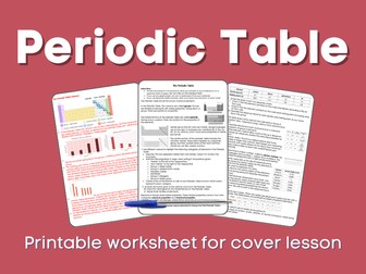 The Periodic Table Cover lesson
