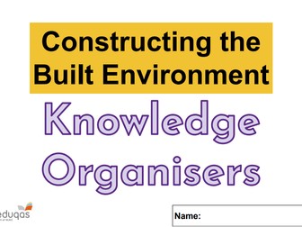 Level 1/2 Construction and the Built Environment Knowledge Organisers