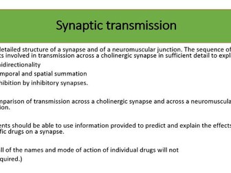 Synaptic transmission 3.6.2.2