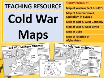 Cold War Maps - Editable